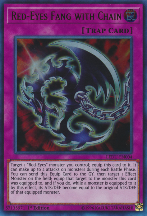 Red-Eyes Fang with Chain [LEDU-EN004] Ultra Rare | Gaming Infinity