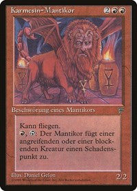 Crimson Manticore (German) - "Karmesin-Mantikor" [Renaissance] | Gaming Infinity