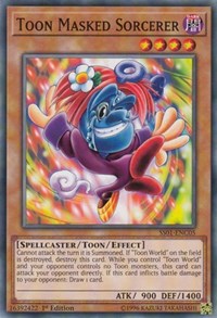 Toon Masked Sorcerer [Speed Duel Decks: Destiny Masters] [SS01-ENC05] | Gaming Infinity