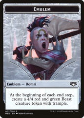 Emblem - Domri, Chaos Bringer [Mythic Edition Tokens] | Gaming Infinity