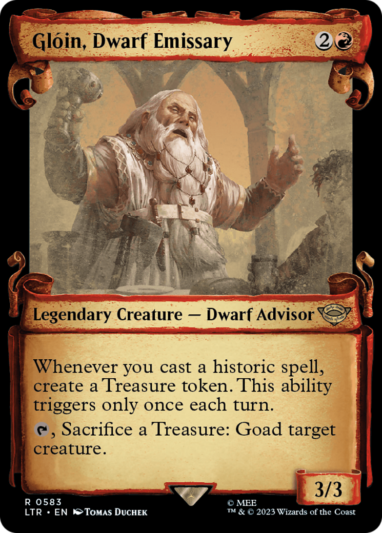 Gloin, Dwarf Emissary [The Lord of the Rings: Tales of Middle-Earth Showcase Scrolls] | Gaming Infinity