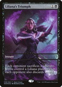 Liliana's Triumph [War of the Spark Promos] | Gaming Infinity
