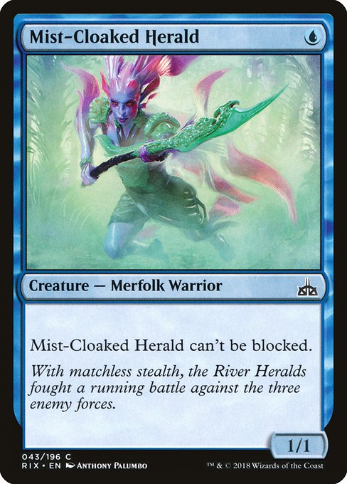 Mist-Cloaked Herald [Rivals of Ixalan] | Gaming Infinity