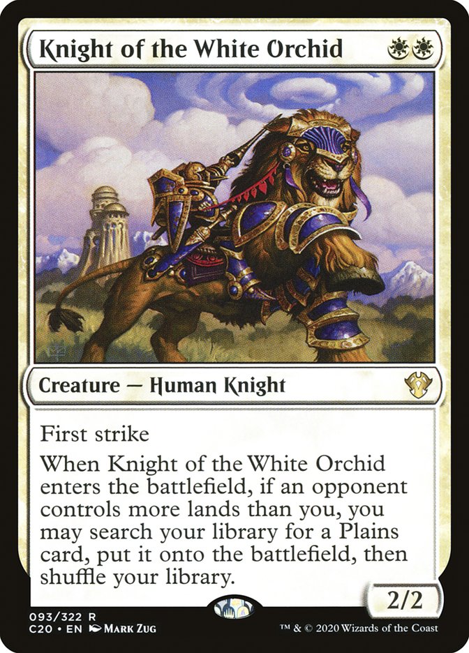 Knight of the White Orchid [Commander 2020] | Gaming Infinity