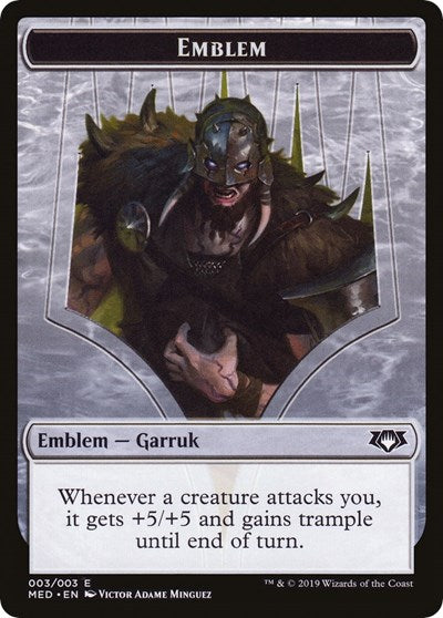 Emblem - Garruk, Apex Predator [Mythic Edition: War of the Spark] | Gaming Infinity