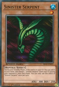Sinister Serpent [Speed Duel: Attack from the Deep] [SBAD-EN037] | Gaming Infinity