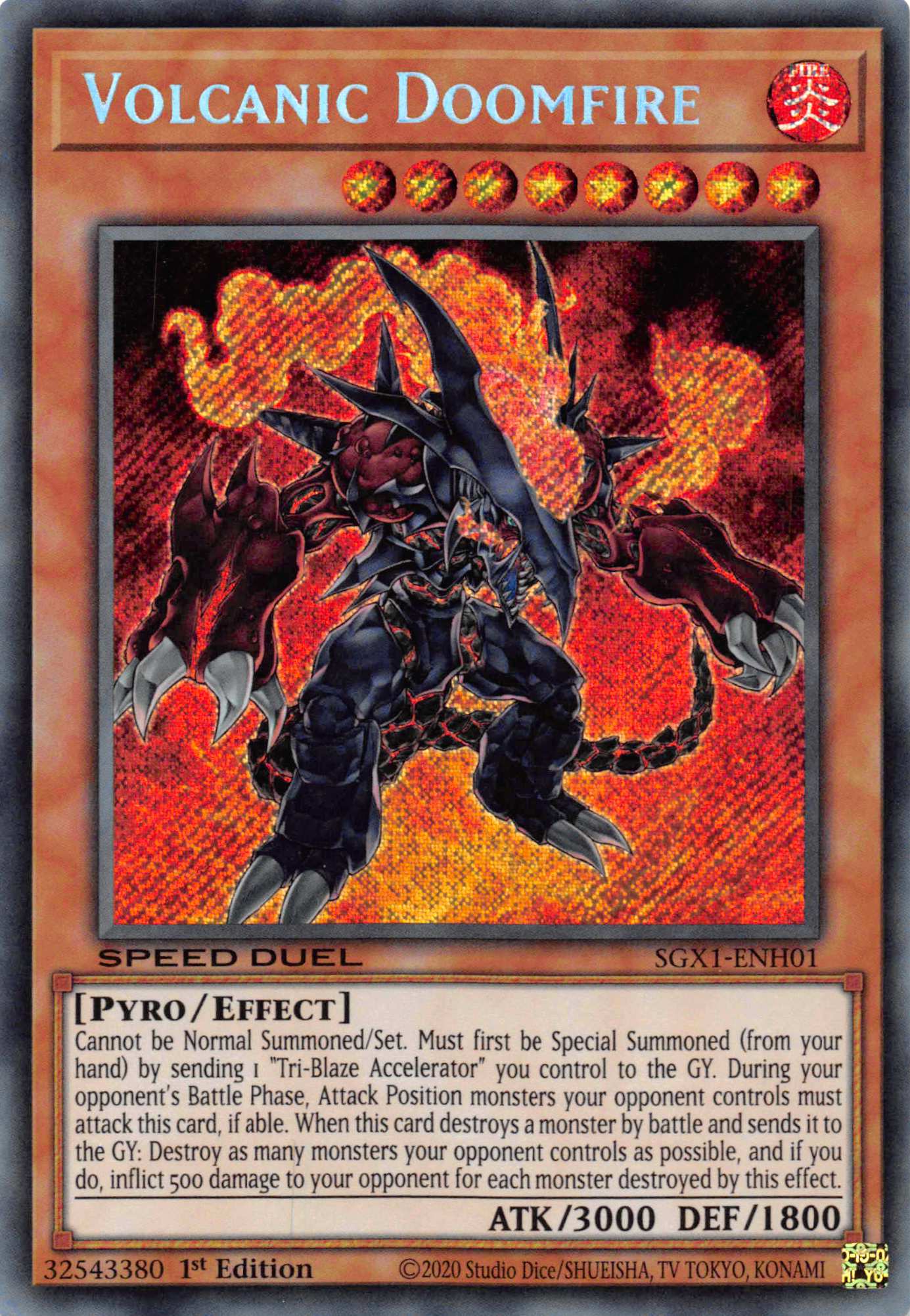 Volcanic Doomfire [SGX1-ENH01] Secret Rare | Gaming Infinity