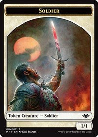 Soldier (004) // Emblem - Wrenn and Six (021) Double-sided Token [Modern Horizons] | Gaming Infinity