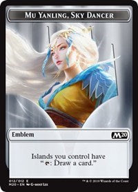 Emblem - Mu Yanling, Sky Dancer [Core Set 2020 Tokens] | Gaming Infinity