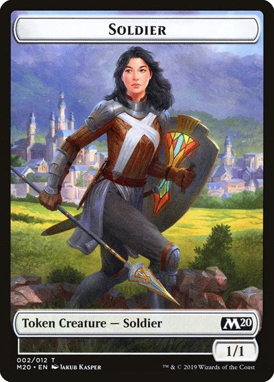 Soldier Token [Core Set 2020 Tokens] | Gaming Infinity