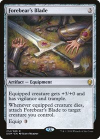 Forebear's Blade [Dominaria Promos] | Gaming Infinity