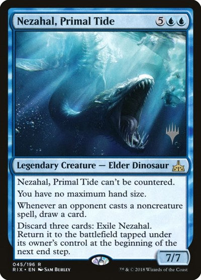 Nezahal, Primal Tide [Rivals of Ixalan Promos] | Gaming Infinity