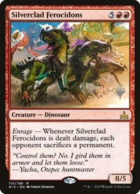 Silverclad Ferocidons [Rivals of Ixalan Promos] | Gaming Infinity