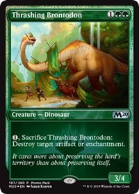 Thrashing Brontodon [Promo Pack: Core Set 2020] | Gaming Infinity