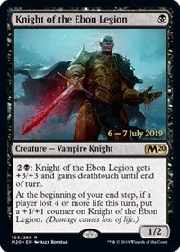 Knight of the Ebon Legion [Core Set 2020 Promos] | Gaming Infinity