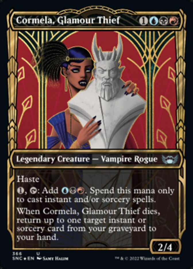 Cormela, Glamour Thief (Showcase Golden Age Gilded Foil) [Streets of New Capenna] | Gaming Infinity