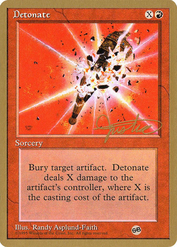 Detonate (Mark Justice) (SB) [Pro Tour Collector Set] | Gaming Infinity