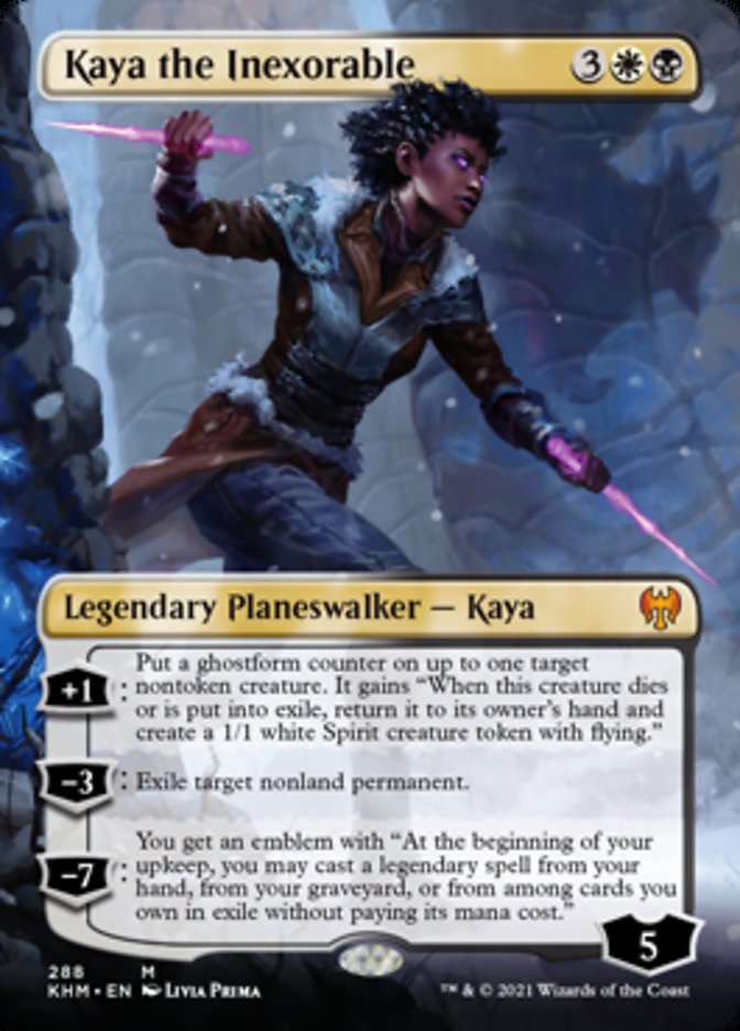 Kaya the Inexorable (Borderless) [Kaldheim] | Gaming Infinity