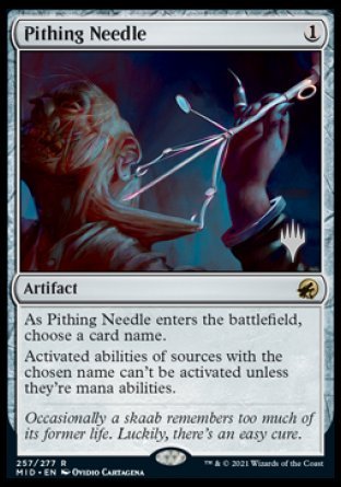 Pithing Needle (Promo Pack) [Innistrad: Midnight Hunt Promos] | Gaming Infinity