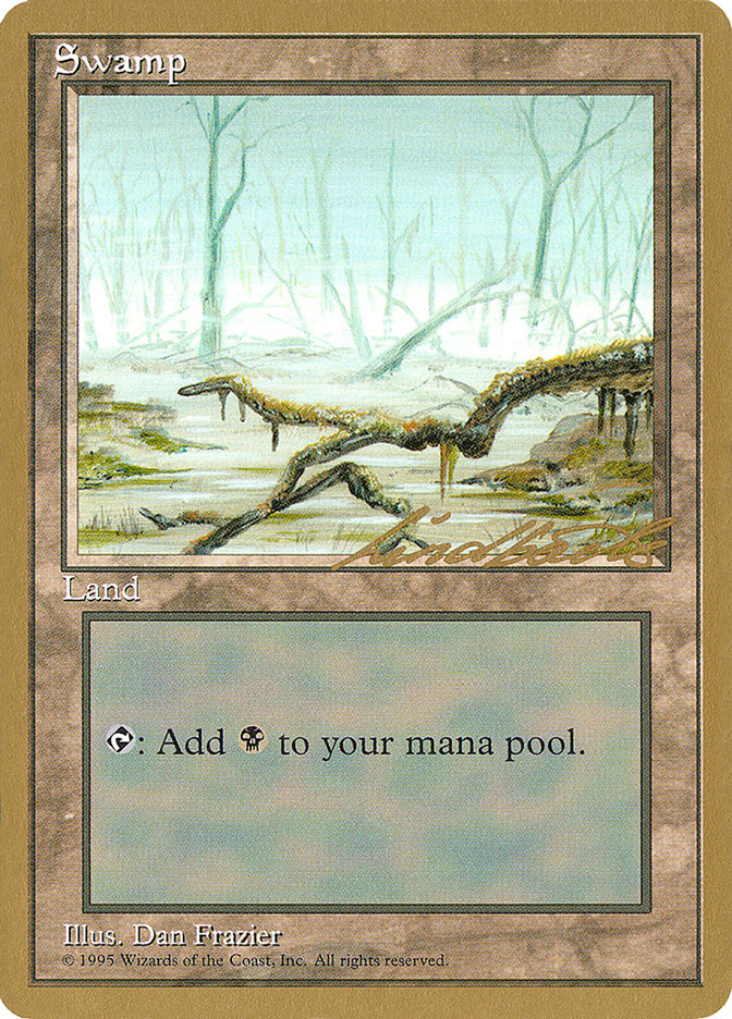 Swamp (ll372) (Leon Lindback) [Pro Tour Collector Set] | Gaming Infinity