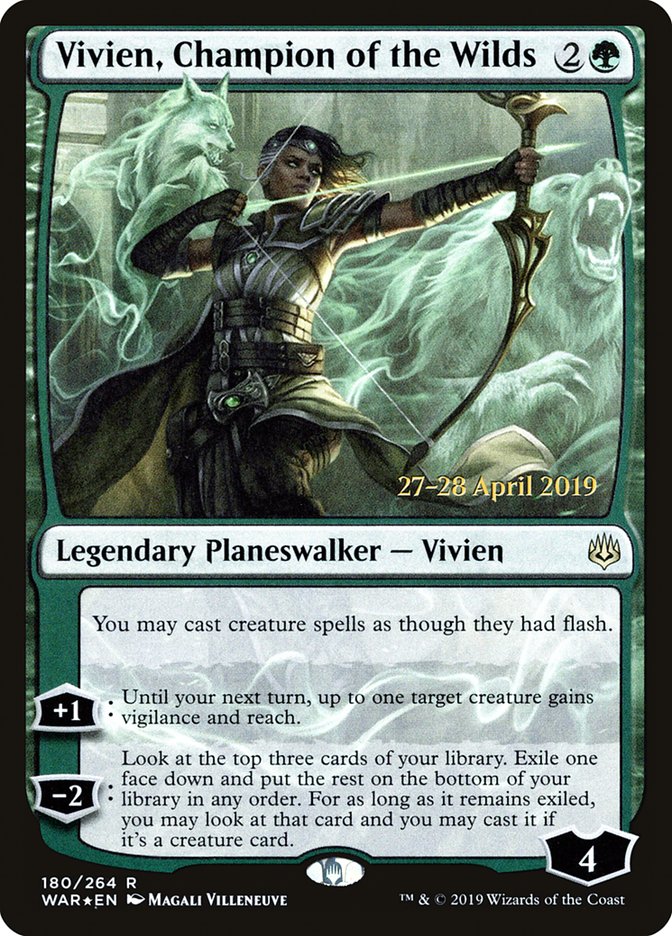 Vivien, Champion of the Wilds  [War of the Spark Prerelease Promos] | Gaming Infinity