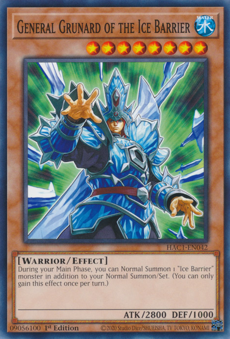 General Grunard of the Ice Barrier [HAC1-EN042] Common | Gaming Infinity