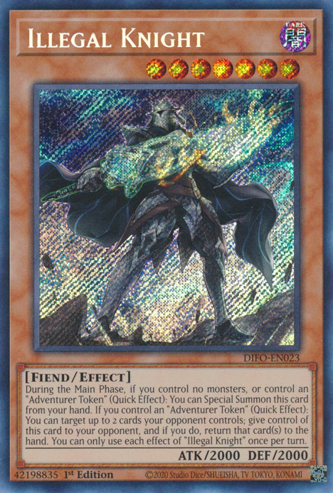 Illegal Knight [DIFO-EN023] Secret Rare | Gaming Infinity