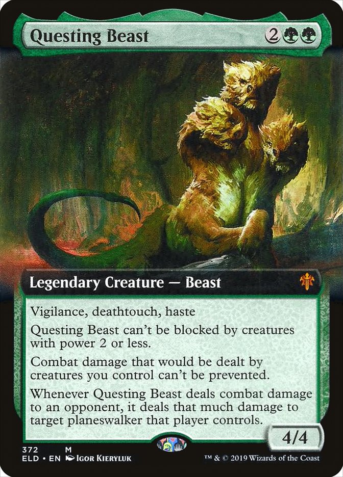 Questing Beast (Extended Art) [Throne of Eldraine] | Gaming Infinity