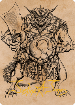 Thrakkus the Butcher Art Card (Gold-Stamped Signature) [Commander Legends: Battle for Baldur's Gate Art Series] | Gaming Infinity