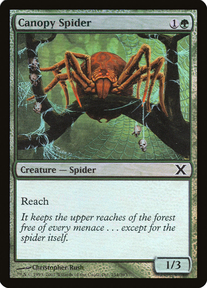 Canopy Spider (Premium Foil) [Tenth Edition] | Gaming Infinity