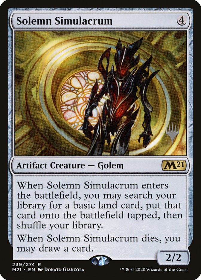 Solemn Simulacrum (Promo Pack) [Core Set 2021 Promos] | Gaming Infinity