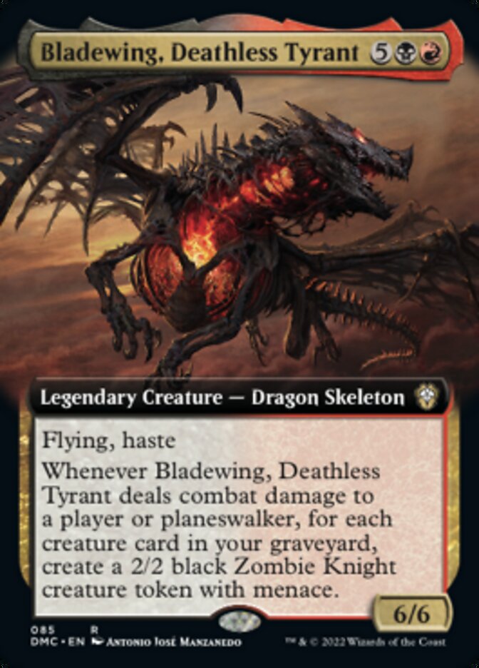 Bladewing, Deathless Tyrant (Extended Art) [Dominaria United Commander] | Gaming Infinity