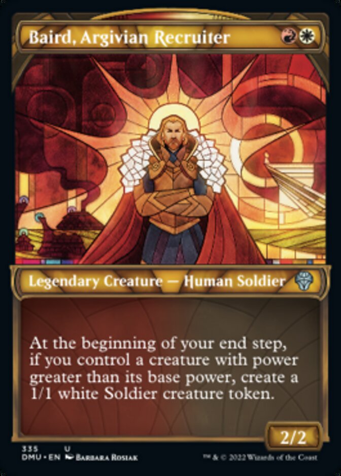 Baird, Argivian Recruiter (Showcase Textured) [Dominaria United] | Gaming Infinity