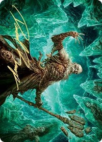 Draugr Necromancer Art Card (Gold-Stamped Signature) [Kaldheim: Art Series] | Gaming Infinity