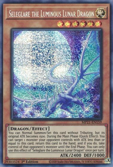 Seleglare the Luminous Lunar Dragon [MP21-EN159] Prismatic Secret Rare | Gaming Infinity