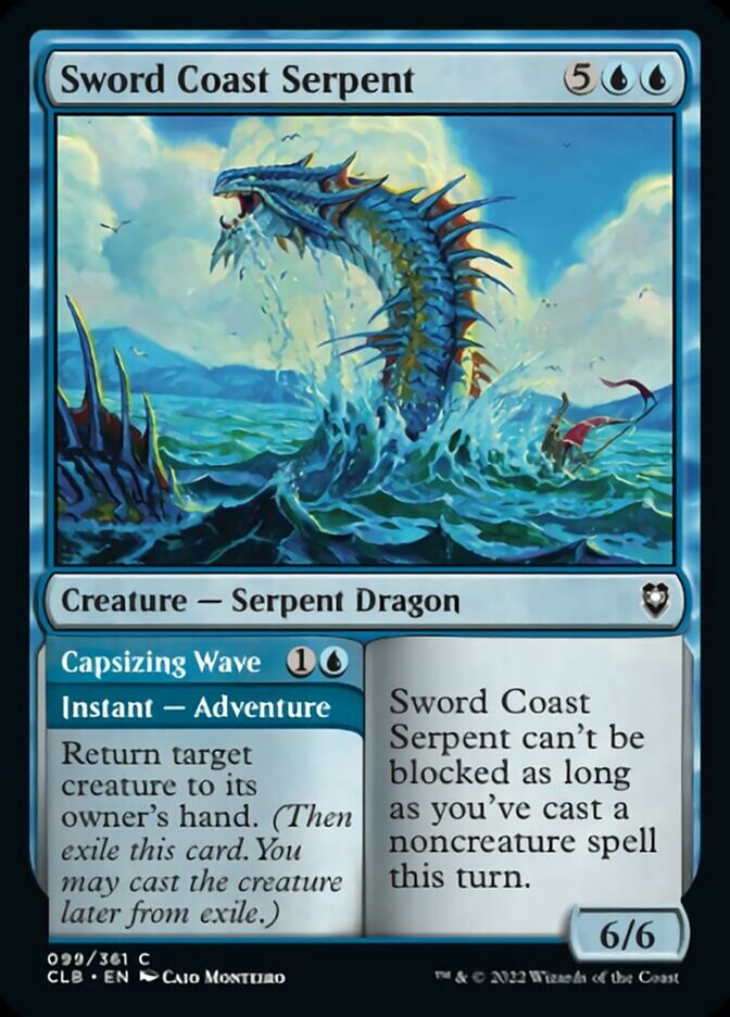Sword Coast Serpent // Capsizing Wave [Commander Legends: Battle for Baldur's Gate] | Gaming Infinity