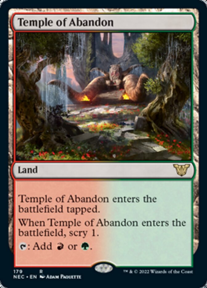 Temple of Abandon [Kamigawa: Neon Dynasty Commander] | Gaming Infinity