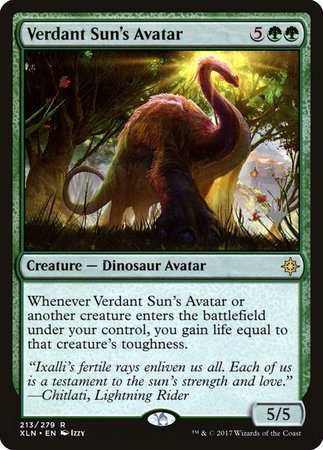 Verdant Sun's Avatar [Ixalan Promos] | Gaming Infinity