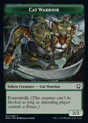 Saproling // Cat Warrior Double-sided Token [Dominaria United Tokens] | Gaming Infinity