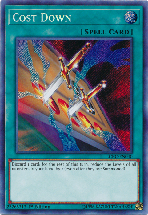 Cost Down [LCKC-EN040] Secret Rare | Gaming Infinity