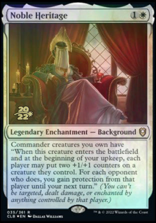 Noble Heritage [Commander Legends: Battle for Baldur's Gate Prerelease Promos] | Gaming Infinity