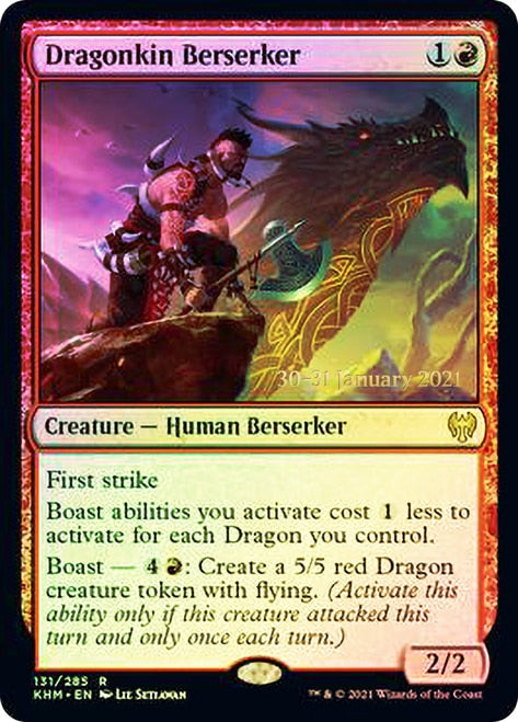 Dragonkin Berserker  [Kaldheim Prerelease Promos] | Gaming Infinity