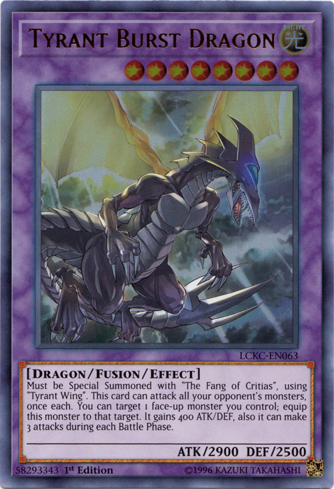 Tyrant Burst Dragon [LCKC-EN063] Ultra Rare | Gaming Infinity