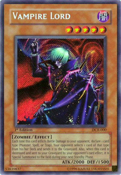 Vampire Lord [DCR-000] Secret Rare | Gaming Infinity