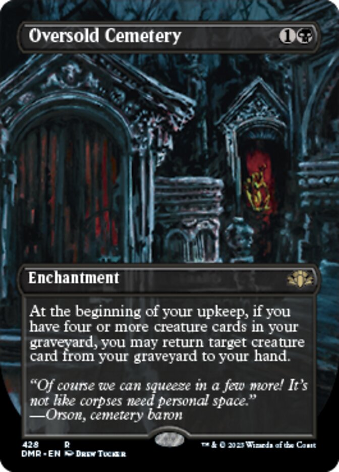 Oversold Cemetery (Borderless Alternate Art) [Dominaria Remastered] | Gaming Infinity