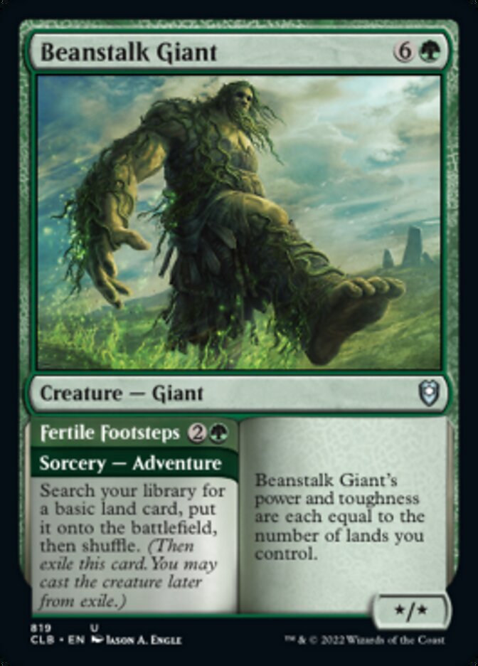 Beanstalk Giant // Fertile Footsteps [Commander Legends: Battle for Baldur's Gate] | Gaming Infinity