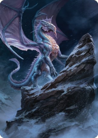 Ancient Silver Dragon Art Card (06) [Commander Legends: Battle for Baldur's Gate Art Series] | Gaming Infinity