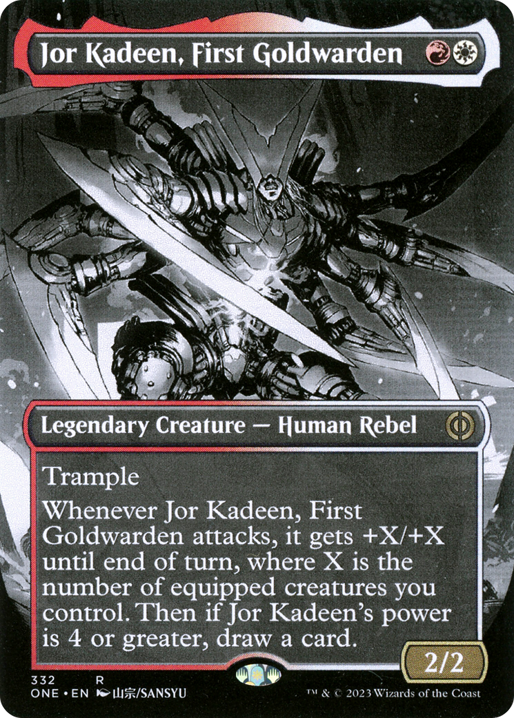 Jor Kadeen, First Goldwarden (Borderless Manga) [Phyrexia: All Will Be One] | Gaming Infinity