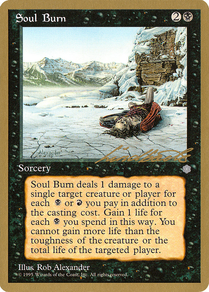 Soul Burn (Leon Lindback) [Pro Tour Collector Set] | Gaming Infinity