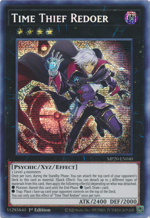 Time Thief Redoer [MP20-EN040] Prismatic Secret Rare | Gaming Infinity